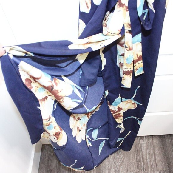 Superdown Dina High Low Maxi Dress Size XXS Floral Revolve - Picture 4 of 6